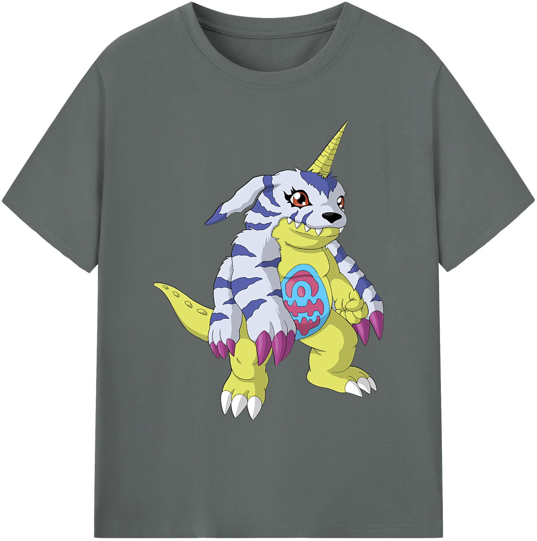 （画像用） Digimon デジタルモンスター/デジモン 綿100％ メンズ半袖Tシャツ｜肌触りやわらか＆通気性